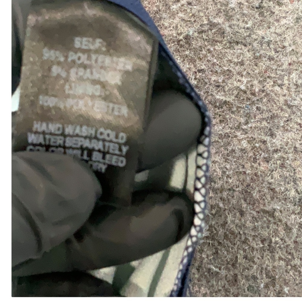 Lulus Rainforest Blooms Strapless Jumpsuit Small Navy Tropical Culotte Wide Leg - Picture 6 of 6